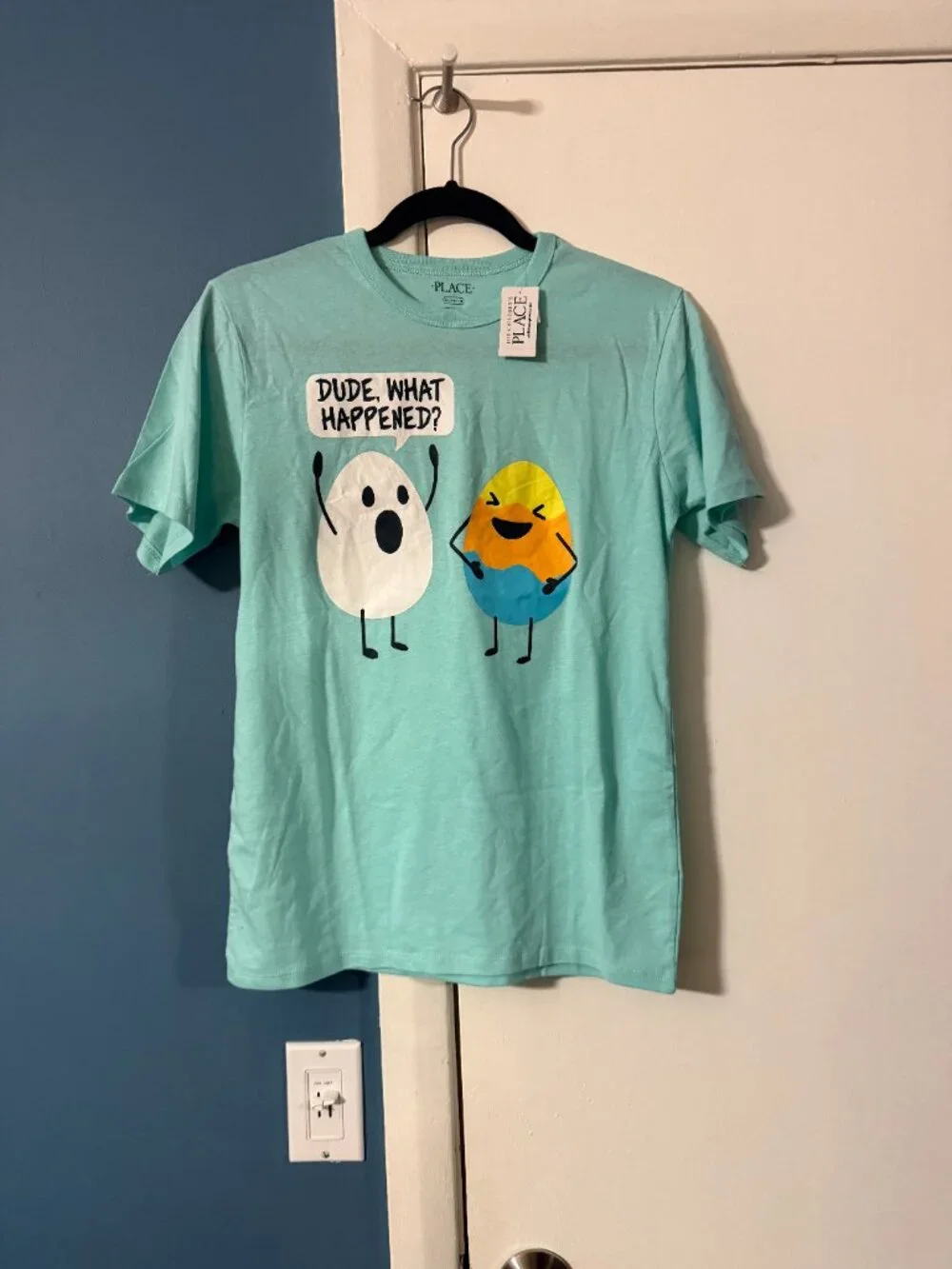 Children's Place 'Dude, What Happened?' T-shirt Sz XL 14/16 NWT